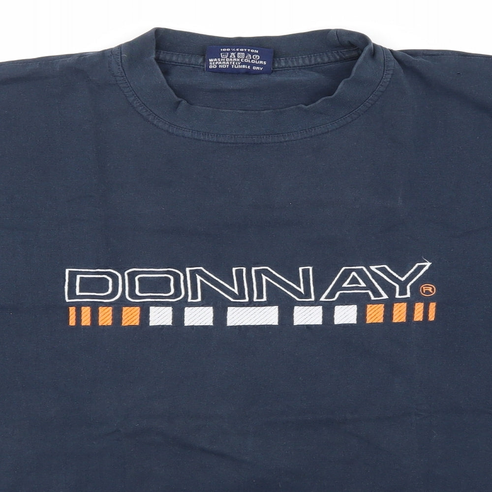 Donnay Mens Blue  Jersey  T-Shirt Size L