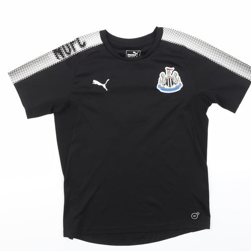 PUMA Boys Black   Basic T-Shirt Size 11-12 Years  - Newcastle United