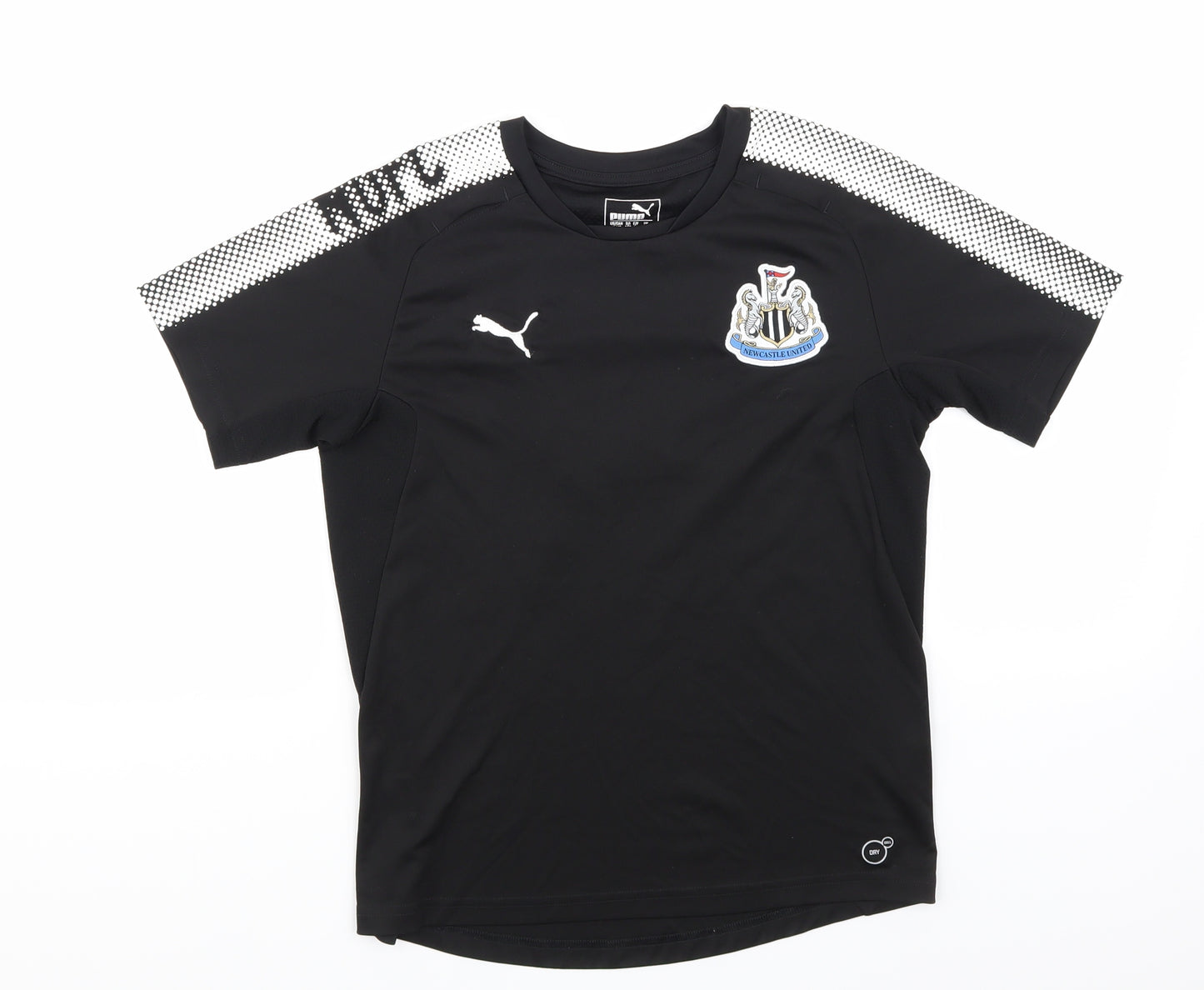 PUMA Boys Black   Basic T-Shirt Size 11-12 Years  - Newcastle United