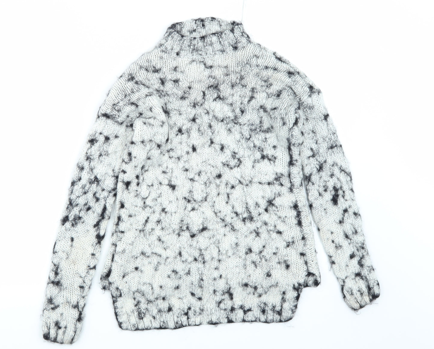 Peacocks Womens White  Knit Pullover Jumper Size S
