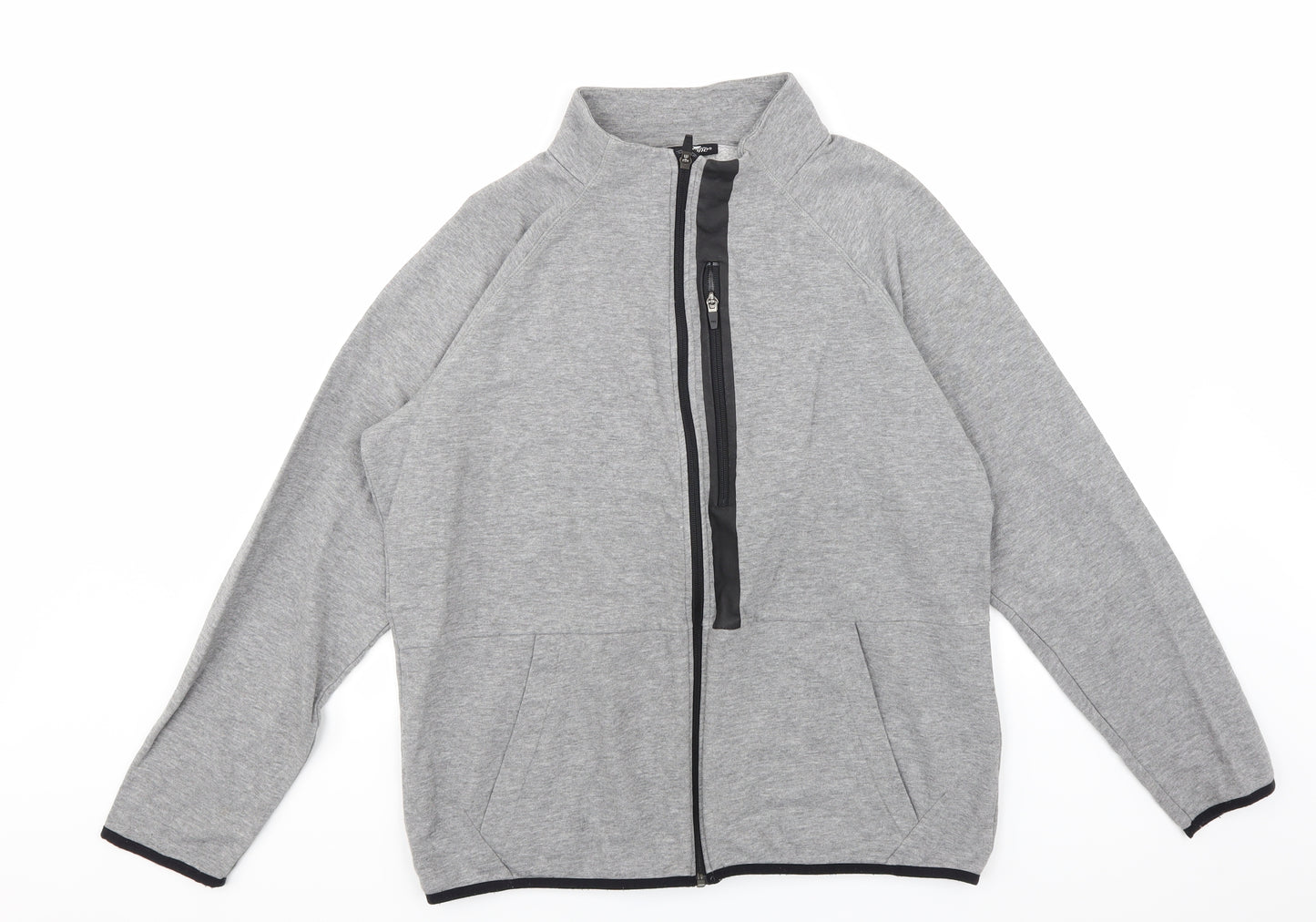 Crane Mens Grey  Jersey Pullover Sweatshirt Size L