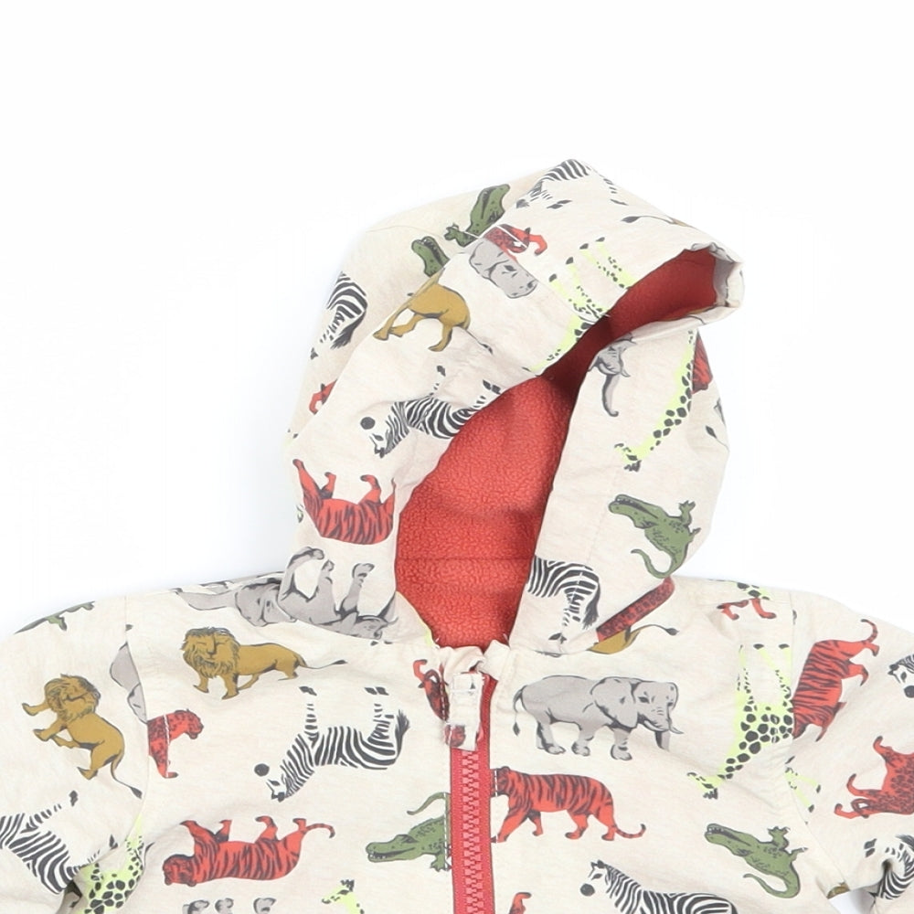Nutmeg Baby Ivory   Basic Coat Coat Size Newborn  - Animals
