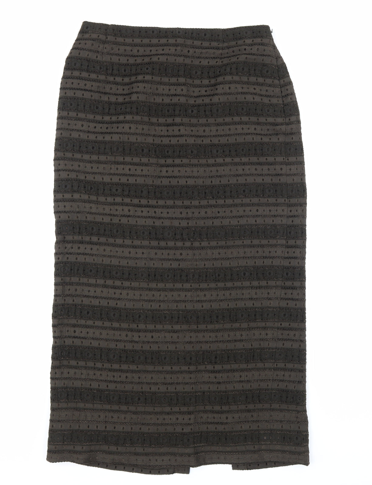 Minuet Womens Brown Striped  Maxi Skirt Size 14