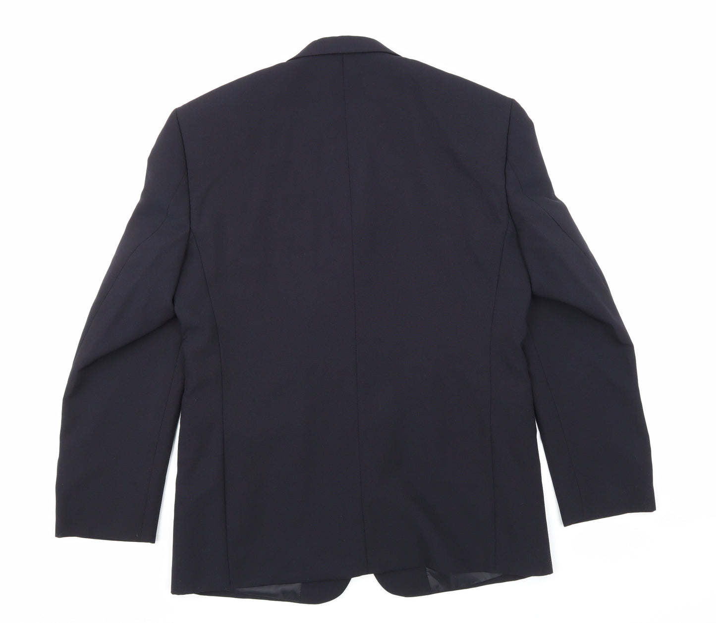 BHS Mens Blue  Rayon Jacket Suit Jacket Size 40
