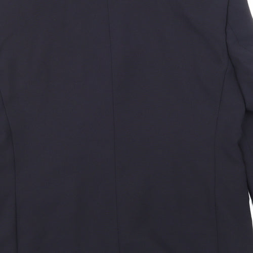 BHS Mens Blue  Rayon Jacket Suit Jacket Size 40