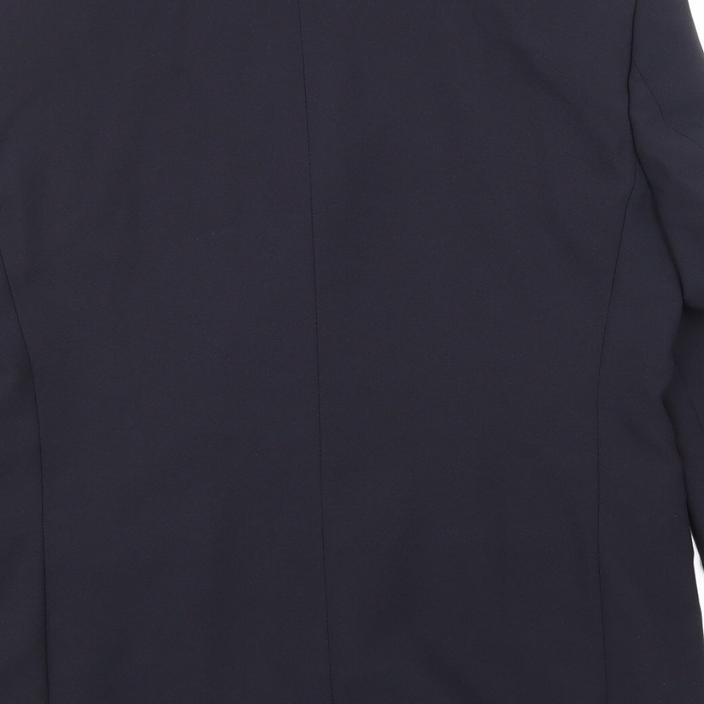 BHS Mens Blue  Rayon Jacket Suit Jacket Size 40