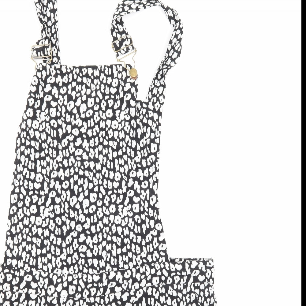 Atmosphere Womens Black Polka Dot  Dungaree One-Piece Size 16 L6 in