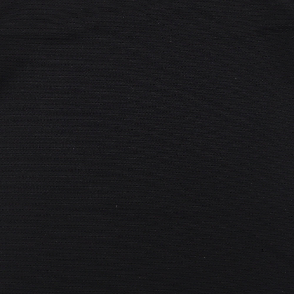 NEXT Womens Black   Basic T-Shirt Size 16  - Long line