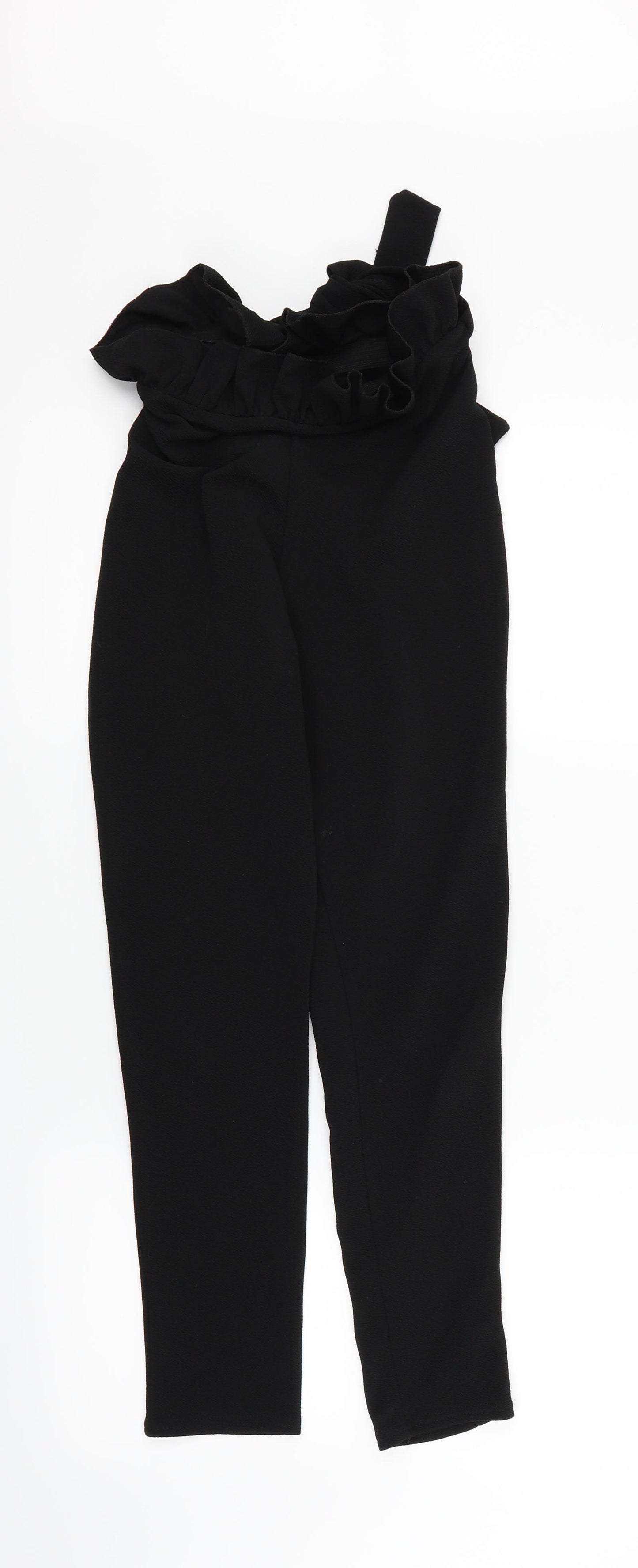 PRETTYLITTLETHING Womens Black   Dress Pants Trousers Size 8
