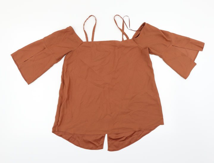 River Island Womens Orange   Basic Blouse Size 10
