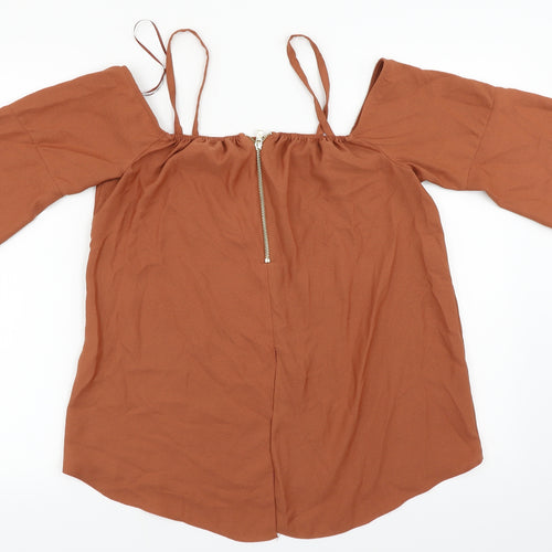 River Island Womens Orange   Basic Blouse Size 10