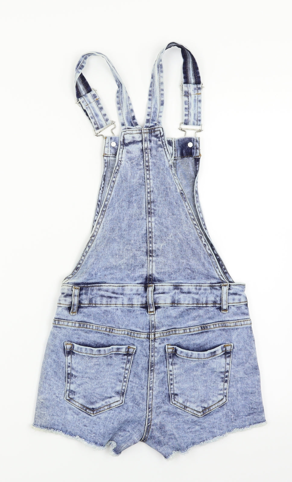 Parisian Womens Blue  Denim Dungaree One-Piece Size 8