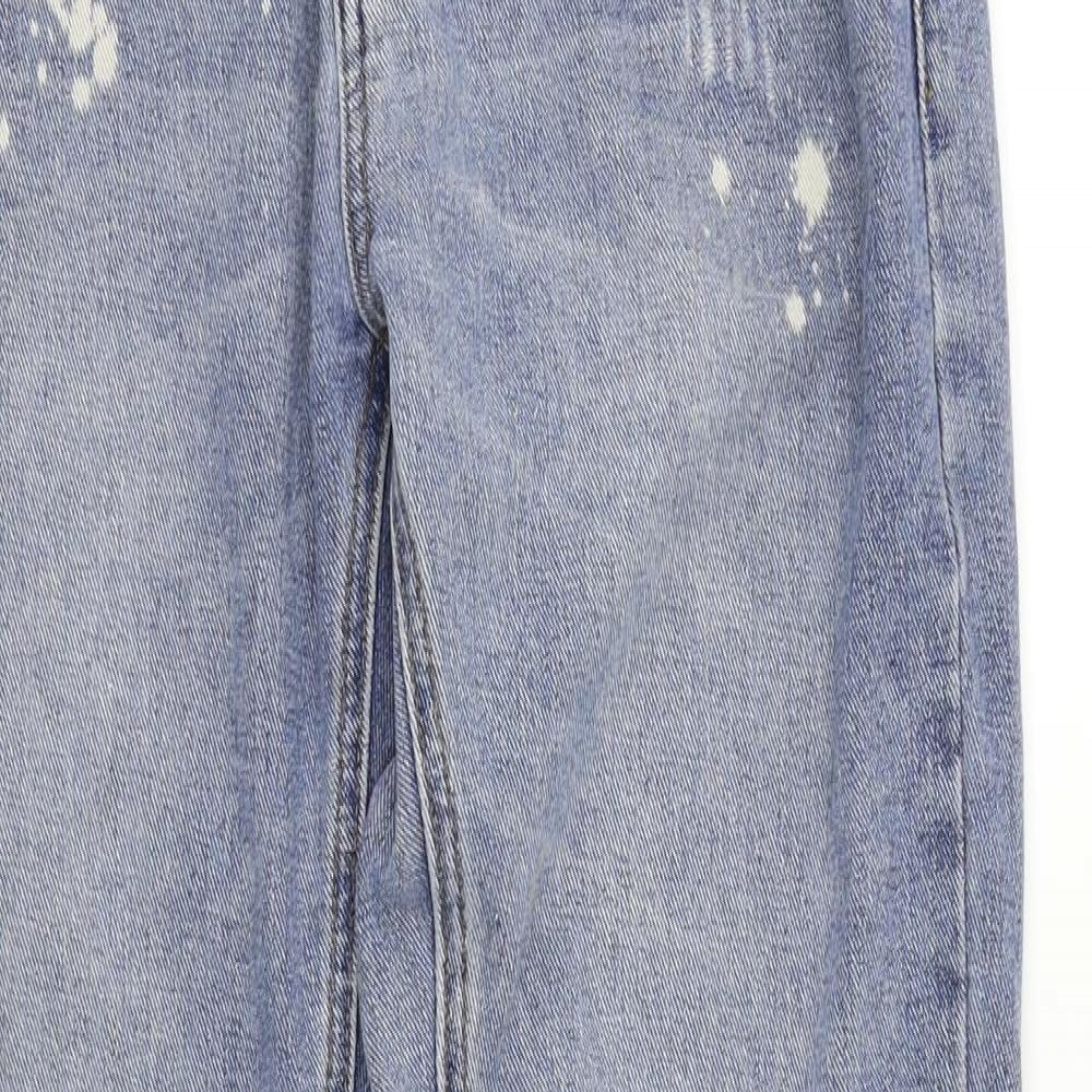 Boohoo Mens Blue  Denim Straight Jeans Size 32 in L28 in