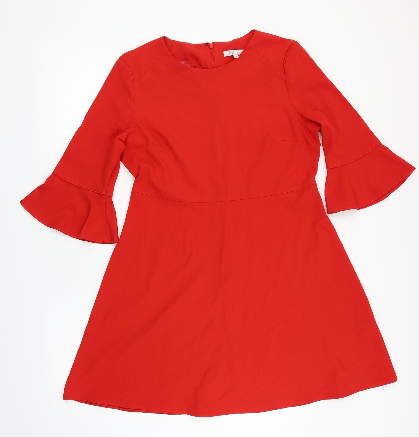 Peacocks Womens Red   A-Line  Size 14