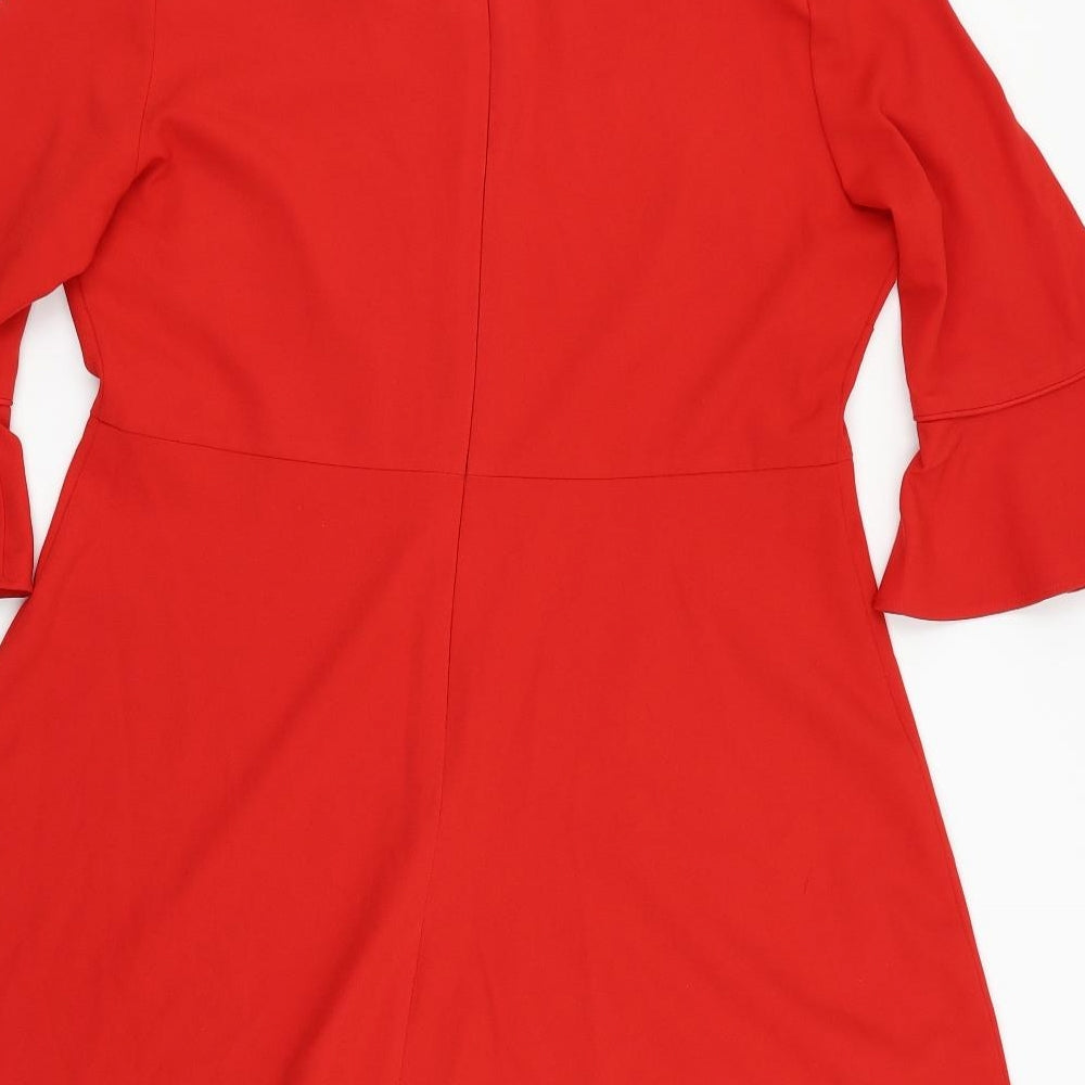 Peacocks Womens Red   A-Line  Size 14