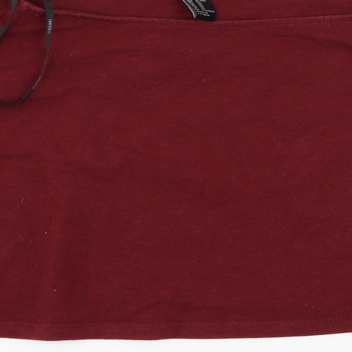 FOREVER 21 Womens Purple   Cropped T-Shirt Size XL