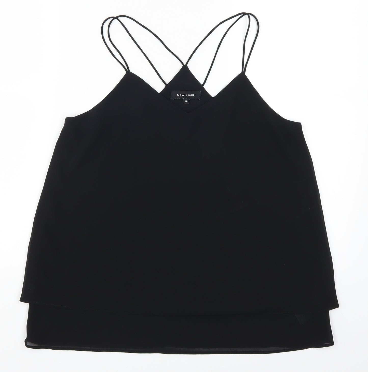 New Look Womens Black   Basic Tank Size 10