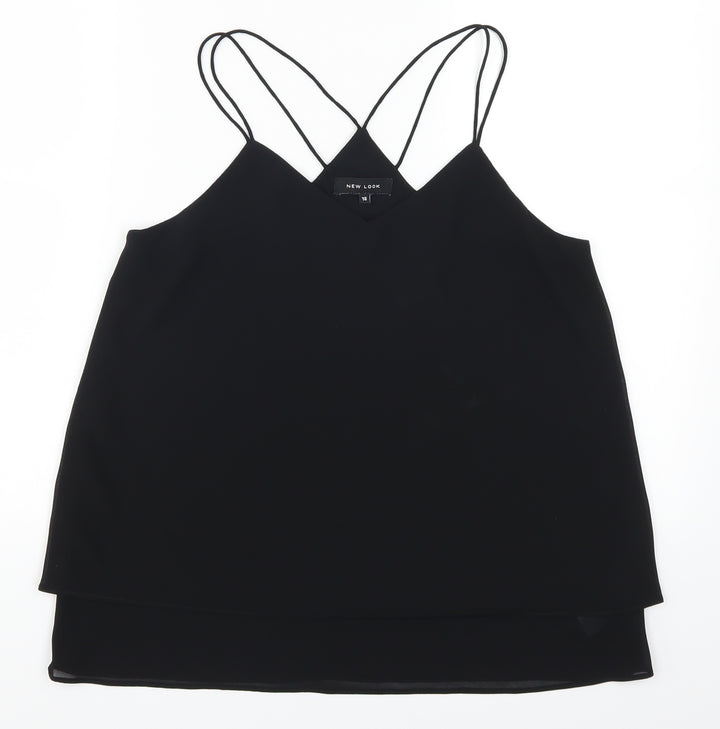 New Look Womens Black   Basic Tank Size 10