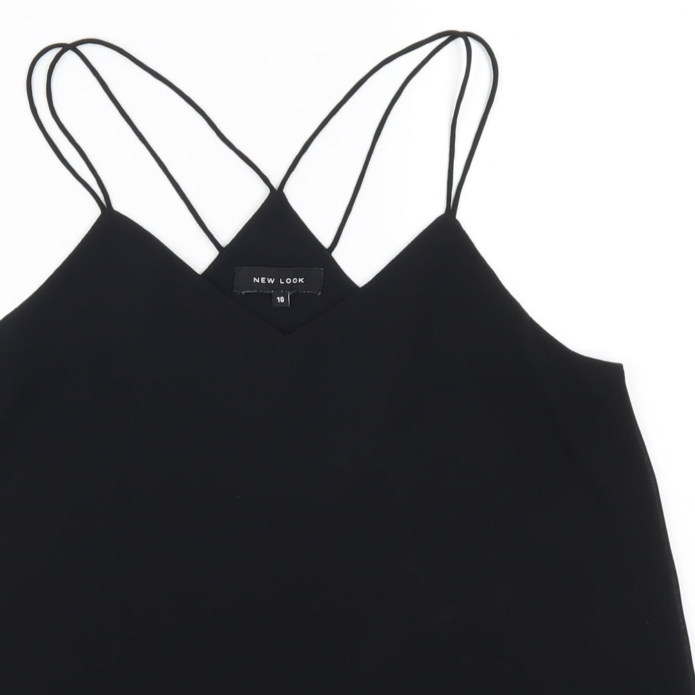 New Look Womens Black   Basic Tank Size 10