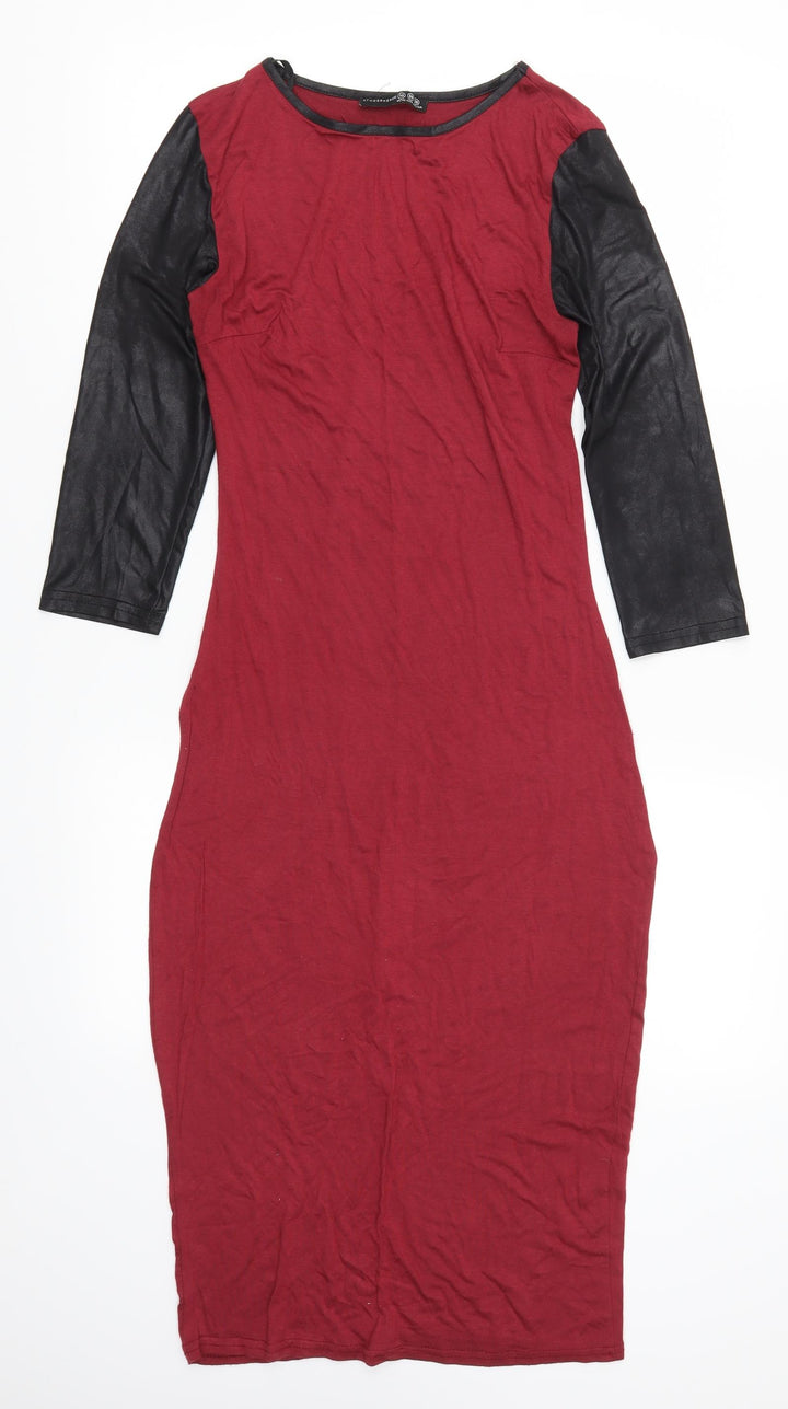 Atmosphere Womens Red T-Shirt Dress Size 10