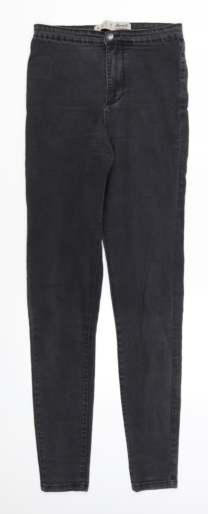 Denim Co Womens Grey Denim Skinny Jeans Size 10 L31 in