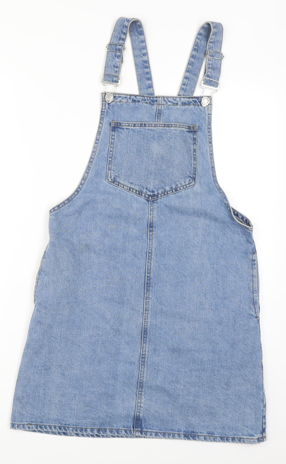 Denim Co Womens Blue  Denim Pinafore/Dungaree Dress  Size 10