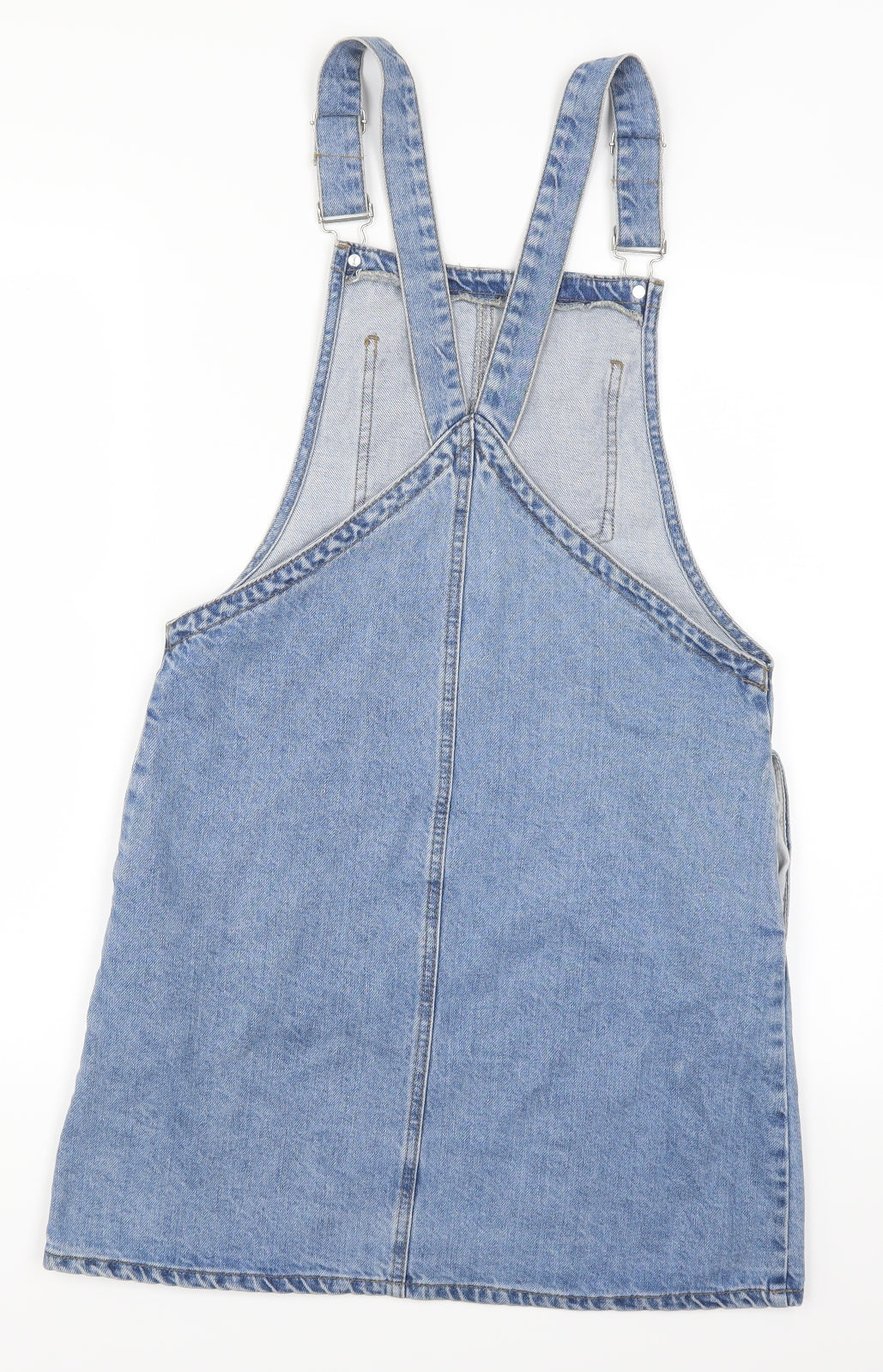 Denim Co Womens Blue  Denim Pinafore/Dungaree Dress  Size 10
