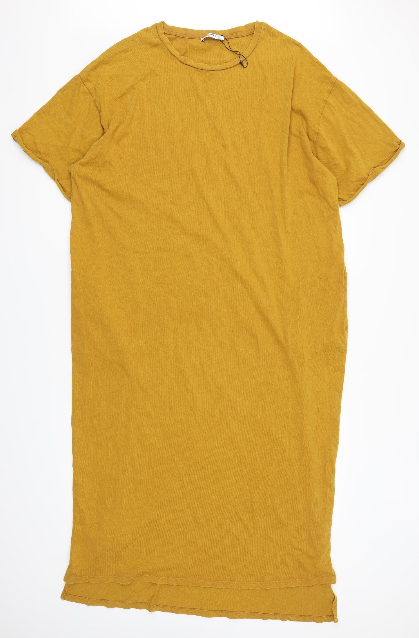 Zara Womens Orange   T-Shirt Dress  Size S