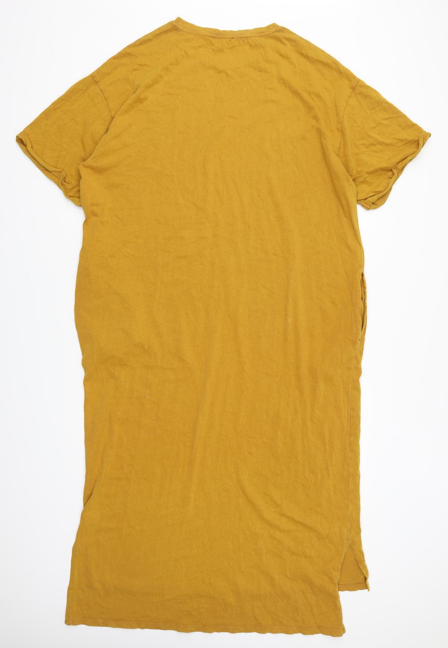 Zara Womens Orange   T-Shirt Dress  Size S