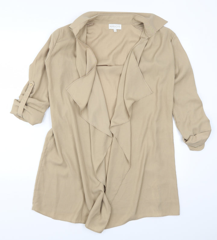 Apricot Womens Beige Jacket Size 8