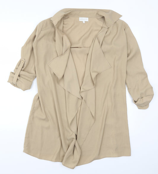 Front view of Apricot women’s beige jacket, size UK 8