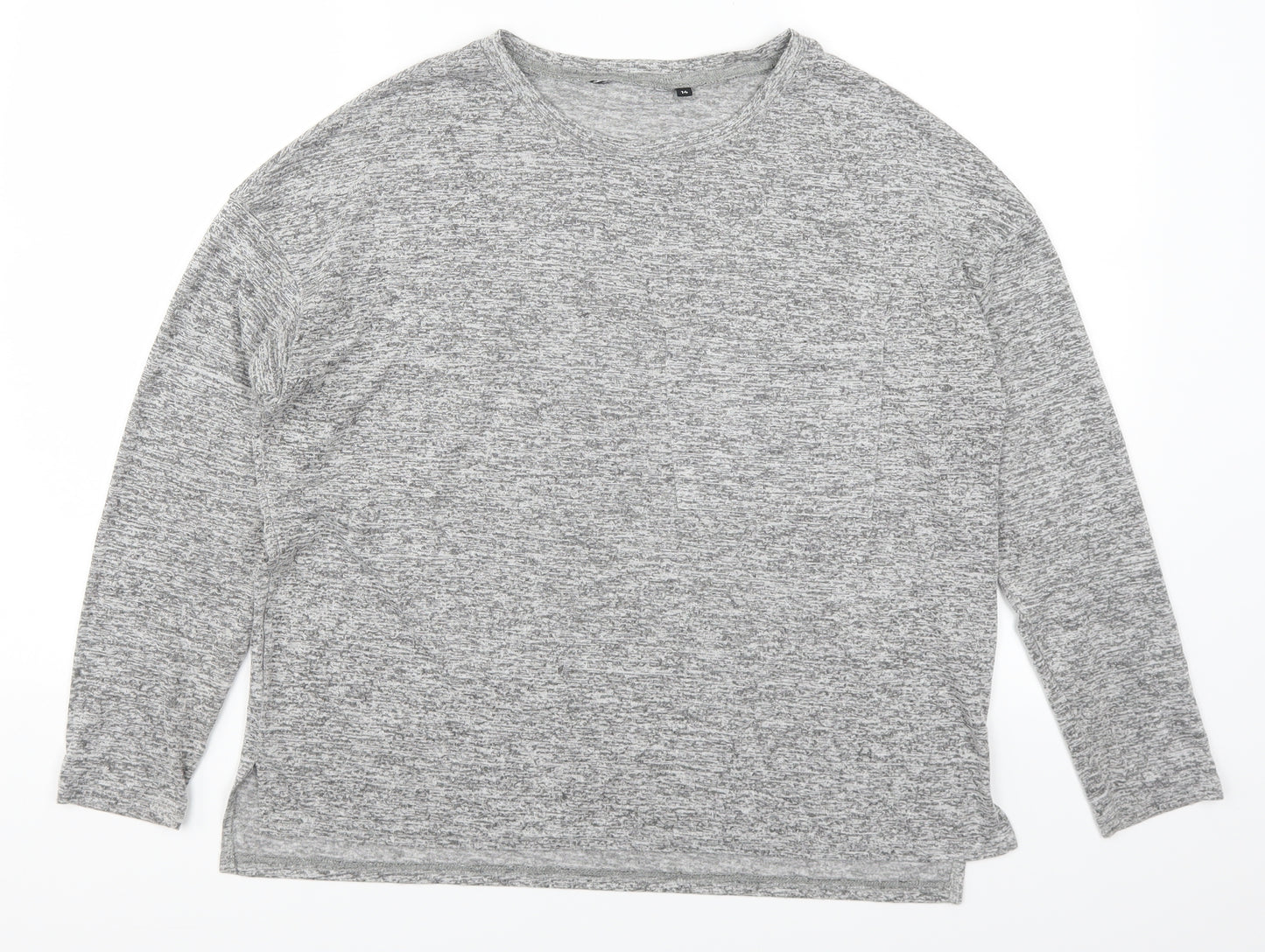 New Look Womens Grey   Basic T-Shirt Size 14
