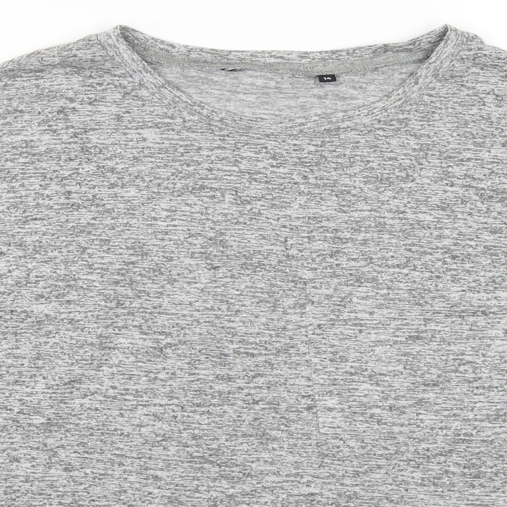 New Look Womens Grey   Basic T-Shirt Size 14