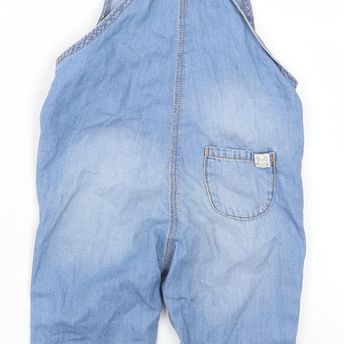 H&M Girls Blue   Dungaree One-Piece Size 12-18 Months