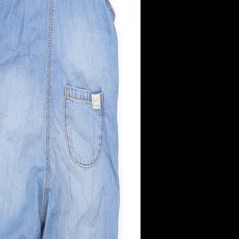 H&M Girls Blue   Dungaree One-Piece Size 12-18 Months