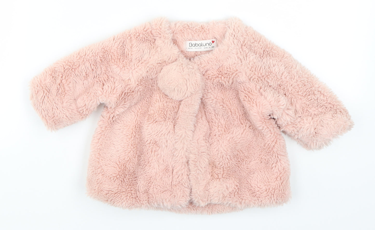 Babaluno Girls Pink   Jacket  Size 0-3 Months  - Fluffy