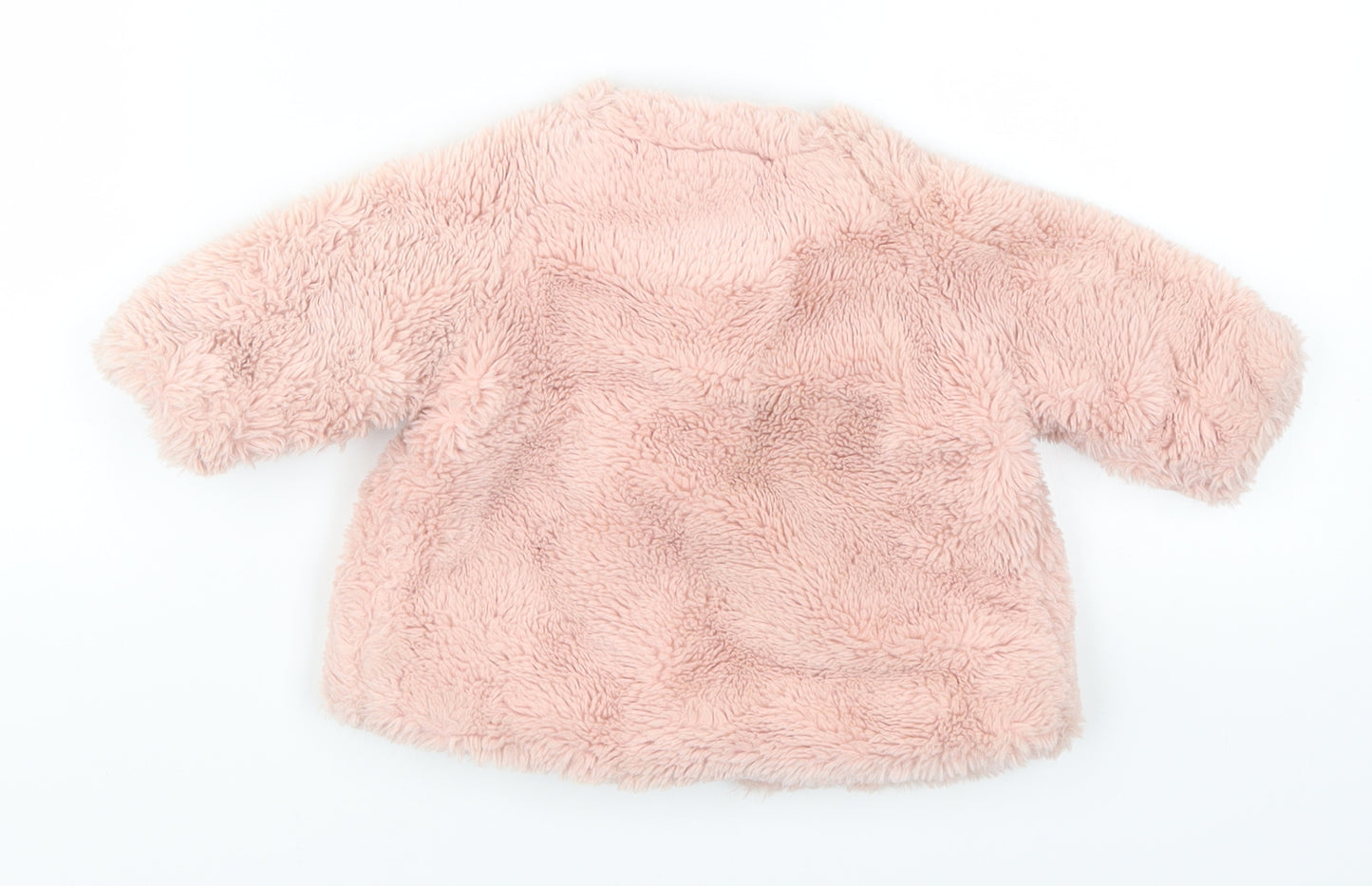 Babaluno Girls Pink   Jacket  Size 0-3 Months  - Fluffy