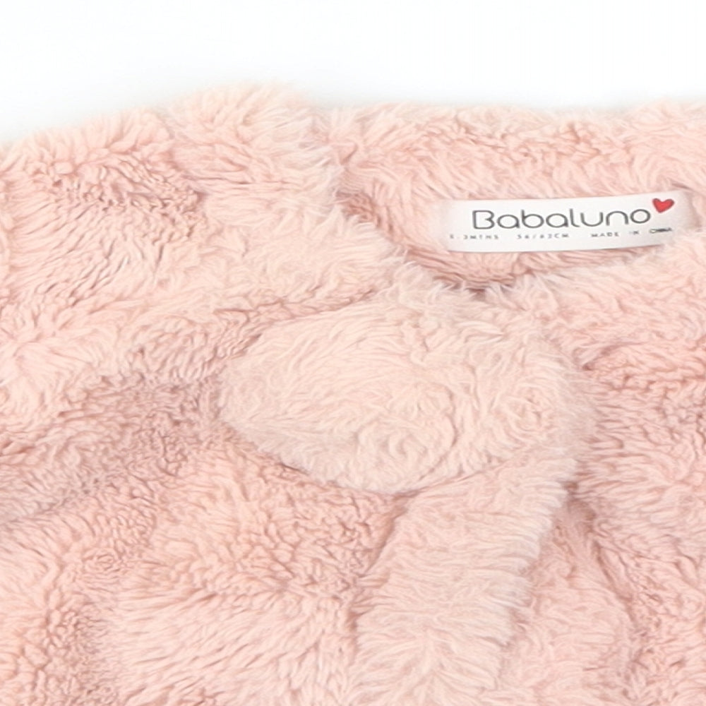 Babaluno Girls Pink   Jacket  Size 0-3 Months  - Fluffy