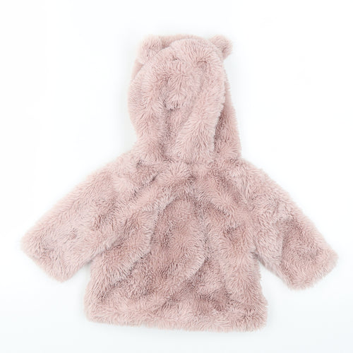 NEXT Girls Pink   Jacket  Size 0-3 Months  - Ears on Hood