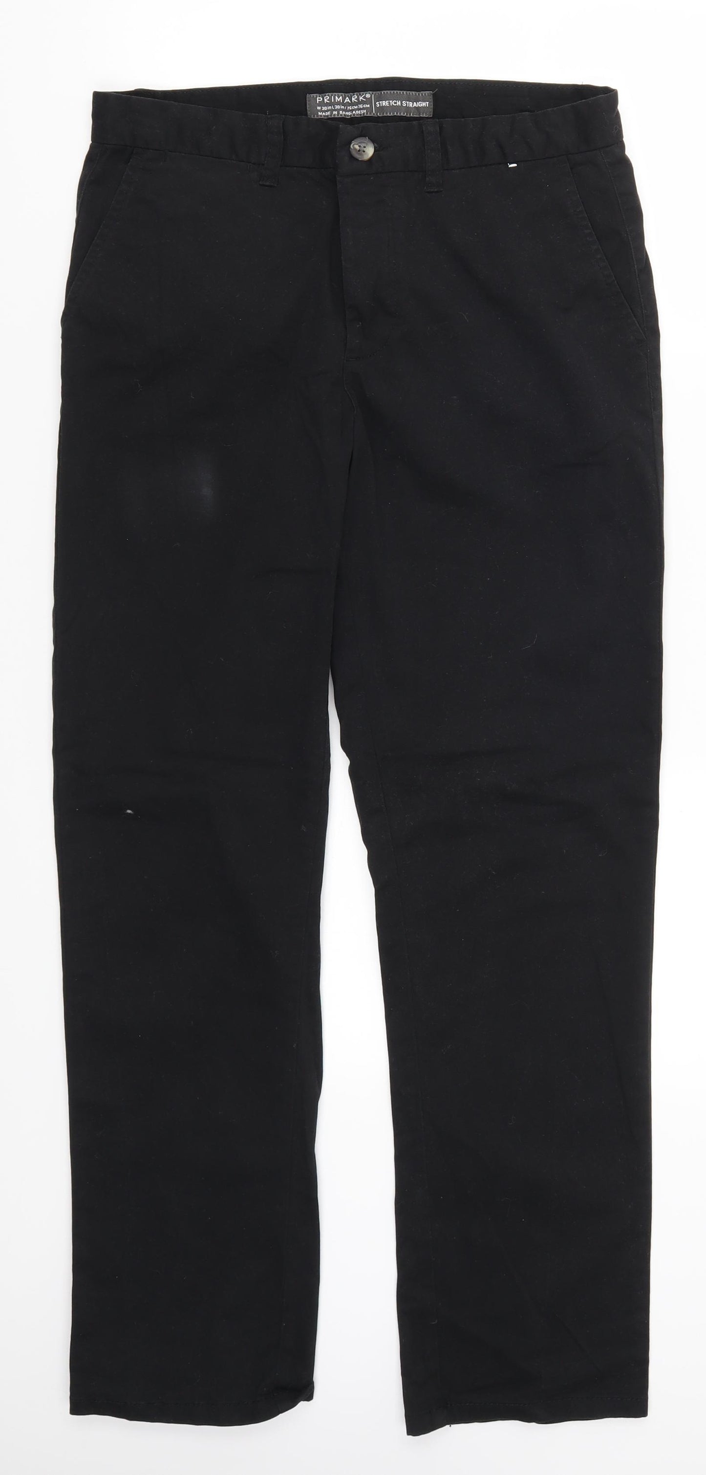 Primark Mens Black   Trousers  Size 30 L29 in