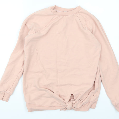 NEXT Womens Pink   Pullover Sweatshirt Size 8  - Twist Front
