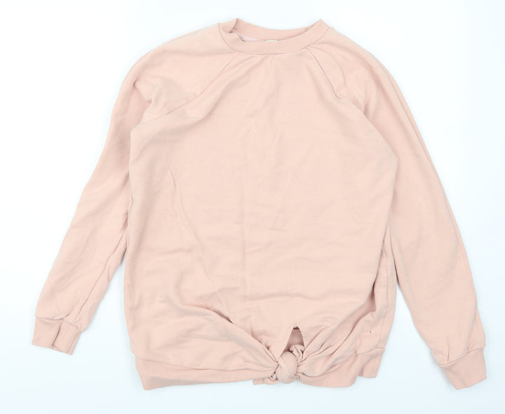 NEXT Womens Pink   Pullover Sweatshirt Size 8  - Twist Front