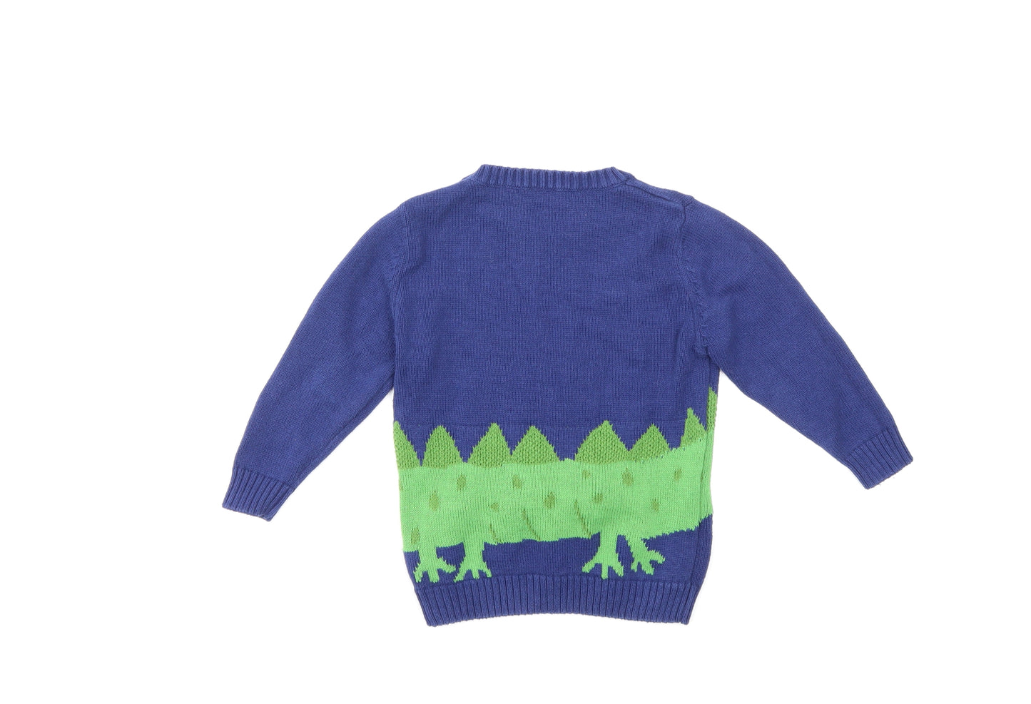 George Boys Blue  Knit Pullover Jumper Size 2-3 Years  - Crocodile