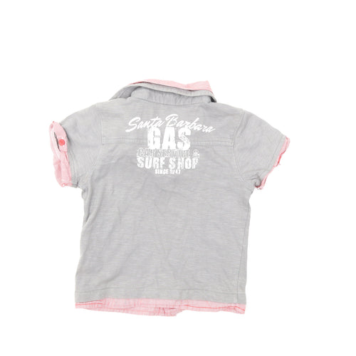 Mothercare Boys Grey   Basic Polo Size 2-3 Years  - road trip