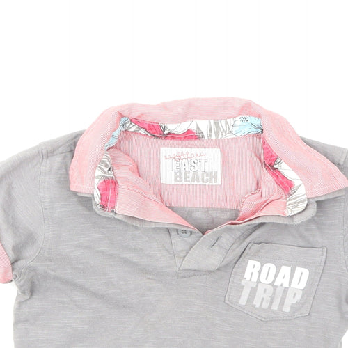 Mothercare Boys Grey   Basic Polo Size 2-3 Years  - road trip
