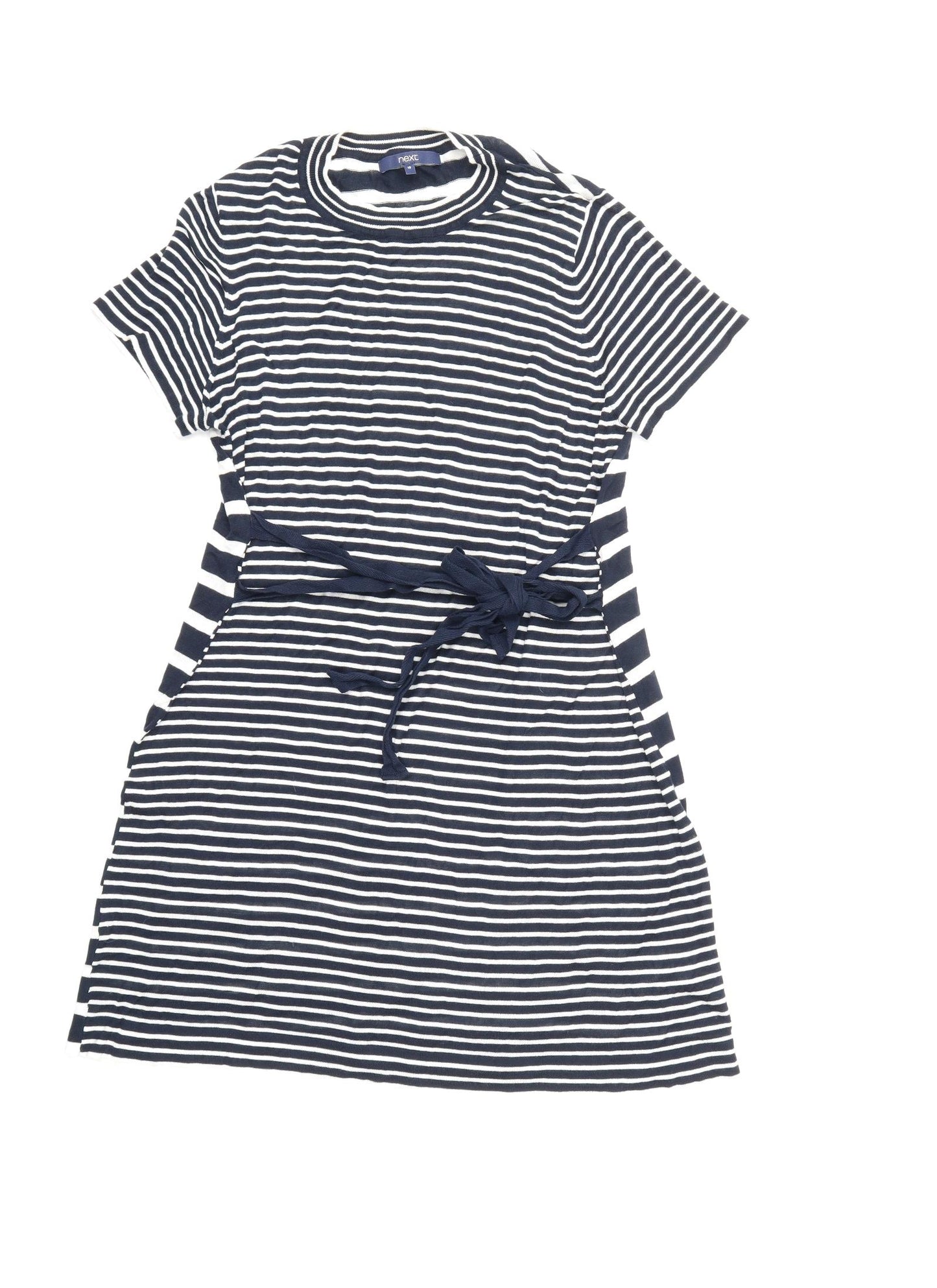 NEXT Womens Blue Striped  Jumper Dress  Size 18