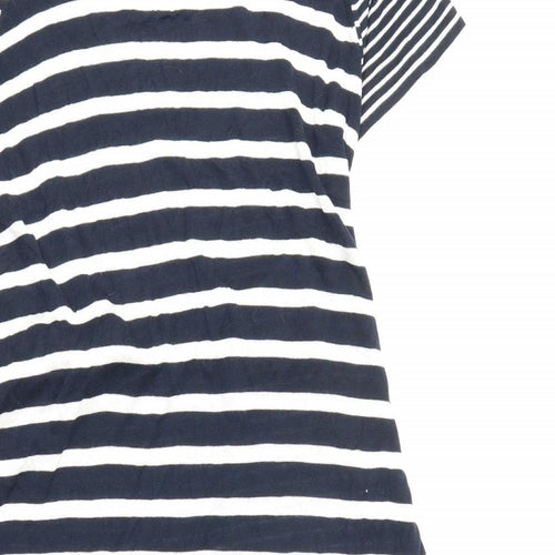 NEXT Womens Blue Striped  Jumper Dress  Size 18