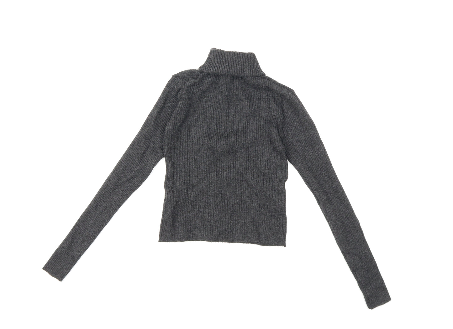 Pull&Bear Womens Grey  Knit Pullover Jumper Size S