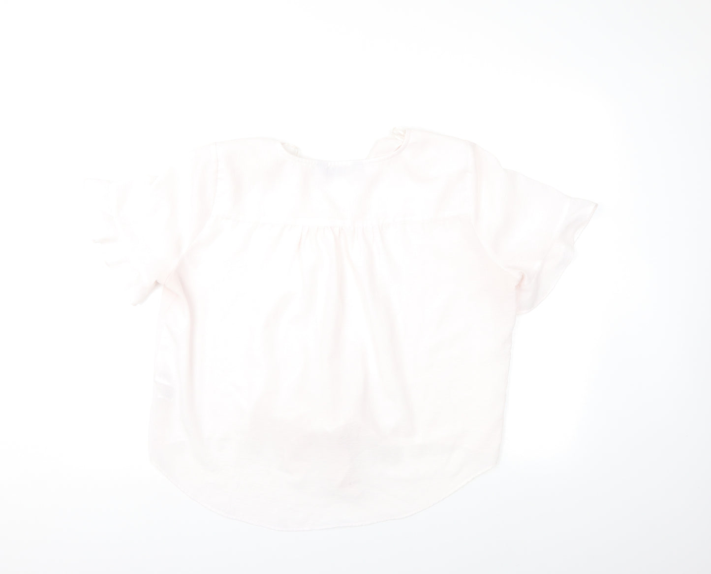 F&F Womens Pink   Basic Blouse Size 18  - Frill sleeve