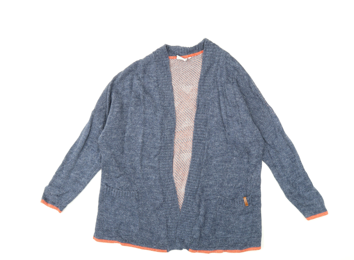Passenger Womens Blue  Knit Cardigan Jumper Size M